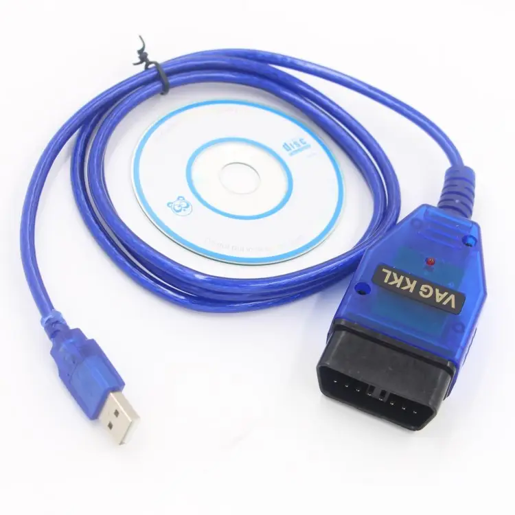 Kabel USB KKL VAG 409 Ch340 Alat Pemindai Otomatis, Chip OBD2 OBDII Obd Onboard VAG409 KKL409