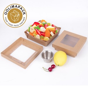 Boîte d'emballage de donuts en papier kraft, contenant kraft <span class=keywords><strong>con</strong></span> vanana - Product Image 5