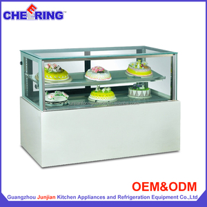 Vitrine réfrigérée pour pâtisserie, présentoir à gâteaux et à pain, angle droit, usage commercial - Product Image 5
