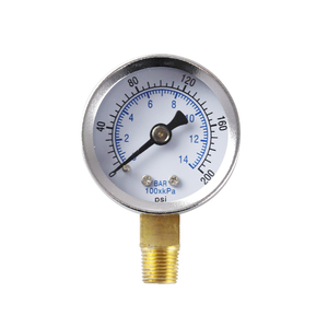 เกจวัดแรงดันน้ำดิจิตอลรัศมี40มม. 0-200 PSI 0-14บาร์1/8 NPT