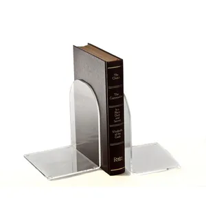 Clear Acrylic Bookends, L Shaped Lucite Cheap Bookends