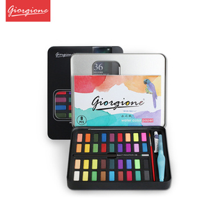 Juego de Pinturas de Acuarela Clásicas Giorgione de 36 Colores con Pincel de Nailon Gratis para Pintar sobre Lienzo - Product Image 4