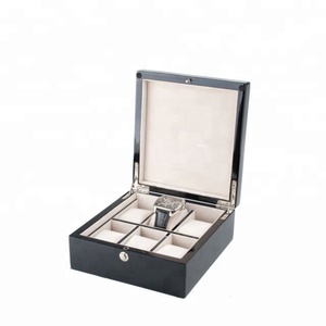 Étui de montre à double <span class=keywords><strong>axe</strong></span>, Piano, noir et brillant, 6 boîtier, nouveauté - Product Image 1