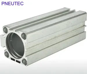 anodized extruded Polished aluminum profile Honed clear Pneumatic cylinder tube for SDA CQ2