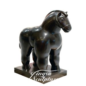 Sculpture de cheval, 33 cm, en laiton - Product Image 5