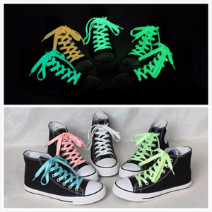 Lacci delle scarpe riflettenti personalizzati glow in the dark lacci delle scarpe lacci luminosi lacci delle scarpe fluorescenti colorati - Product Image 3
