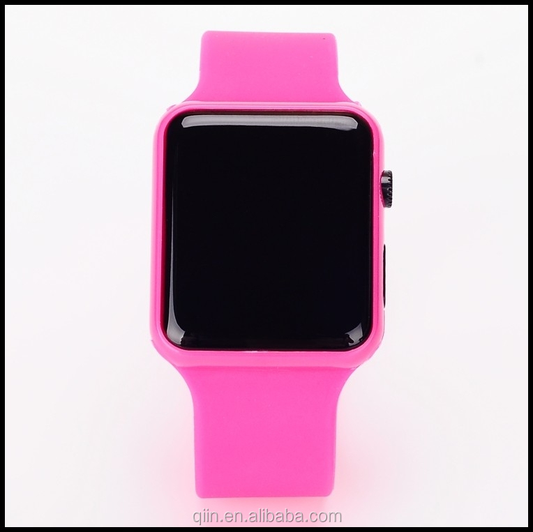 Ad8090 prix pas cher carré LED écran tactile de Silicone montre, Silicone montres électroniques