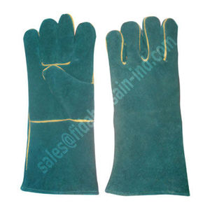 Gants en cuir de vachette fendu de la meilleure qualité Gants de sécurité pour les mains de soudage Tig avec protection maximale Doublure complète Style du pouce de l'aile - Product Image 2