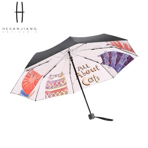 Contrôle manuel de petit de poche modèle d'anti dames UV de <span class=keywords><strong>parapluie</strong></span> de soleil de <span class=keywords><strong>chat</strong></span> type se pliant - Product Image 5