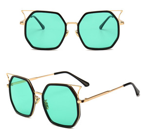 2019 de alta calidad de moda de las mujeres Plaza ojo de <span class=keywords><strong>gato</strong></span> espejo <span class=keywords><strong>gafas</strong></span> de sol personalizadas - Product Image 5
