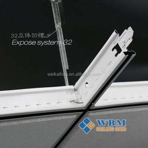 Teel-Perfil de canal de metal de paneles de yeso, componentes de rejilla en T de techo galvanizado suspendido, barra en T, 32/38 - Product Image 6