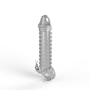 2019 Neues transparentes Penis ärmel kondom mit Spike Penis Extender zur Ejakulation mit Vergrößerung verzögerung