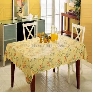 China supplier roll vinyl table cloth / recycle plastic sheet table cover with nonwoven backing/ pvc sheet tablecloth/ printed