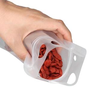 plástico bolsas de bebida resistente de <span class=keywords><strong>mano</strong></span> helado translúcido Reclosable Stand-up bolsa inferior de <span class=keywords><strong>2</strong></span>,4" fuelle - Product Image 3