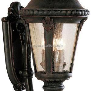 Pantalla de cristal de burbuja transparente de aluminio OEM al por mayor luz de pared exterior negra oxidada para iluminación exterior de jardín/calle - Product Image 3