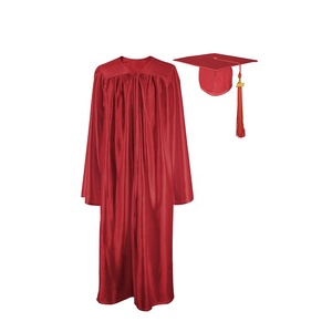 2022 Bán buôn giá rẻ vàng sáng bóng Học Tập Tốt nghiệp Gown Robe và cap - Product Image 4