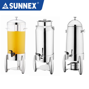 Dispensador de Jugos de Acero Inoxidable de Lujo de 12 Cuartos de Galón con Recipiente de Policarbonato, Grifo Tomlinson y Base Especial - Product Image 5