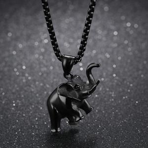 Perhiasan Thailand Kalung Liontin Gajah Lucu - Product Image 3