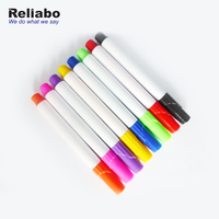 Stylo marqueur tableau blanc rechargeable, fournitures scolaires, gomme à sec