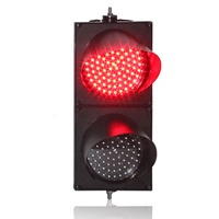 Feu de signalisation professionnel LED rouge-vert 200 mm, 2 aspects, pour quai de chargement et garage de stationnement