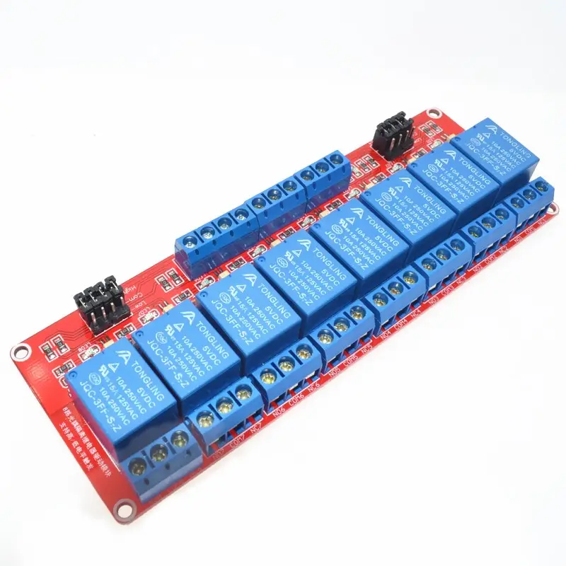 High/Low level trigger 8 channel relay control panel PLC relay 5V module.8 road 24V Relay Module