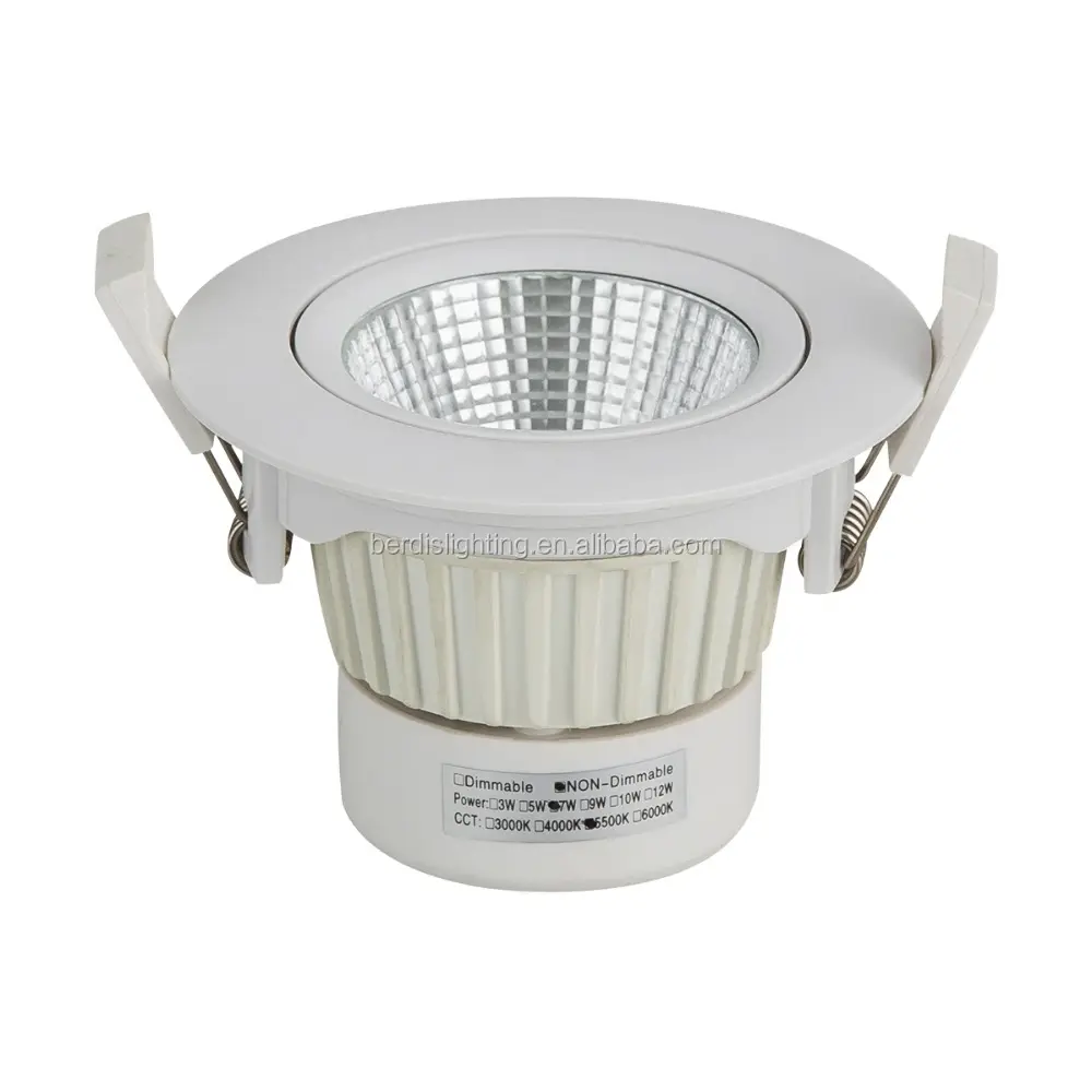 AU SAA Reliable anti-glare CE gypsum spotlight 5w 7w ceiling light black led downlight