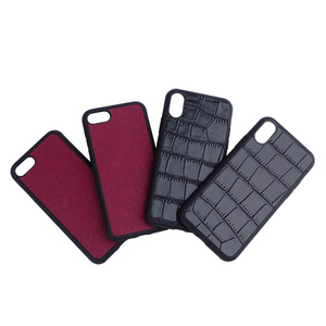 cocodrilo <span class=keywords><strong>en</strong></span> relieve patrón de cuero cubierta del teléfono móvil del teléfono celular para el iPhone 678 o para el iPhone X - Product Image 5