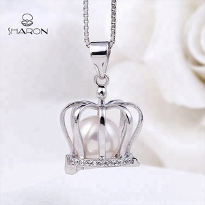 Ins — perles breloques en argent <span class=keywords><strong>Sterling</strong></span> 925, bijoux, couronne, <span class=keywords><strong>cage</strong></span> à perles pour filles, tendance, vente en gros - Product Image 2