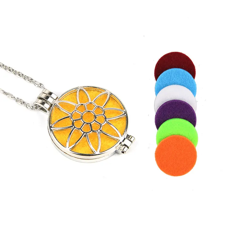 Essential Oil Necklace Diffuser Pendant Aromatic Perfume Locket Necklace