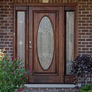 <span class=keywords><strong>Porte</strong></span> <span class=keywords><strong>d</strong></span>'<span class=keywords><strong>entrée</strong></span> de maison de luxe, designs traditionnels, demi-ovale, en verre et <span class=keywords><strong>bois</strong></span>, extérieur - Product Image 3