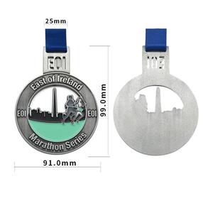 <span class=keywords><strong>Nouveau</strong></span> <span class=keywords><strong>venir</strong></span> de L'est de L'irlande caractéristique Marathon métal sport médaille - Product Image 5