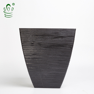 Square Plastic Pot Square Outdoor Garden Decorative Large Square Recycled Plastic Planter Pressure Pot Resin