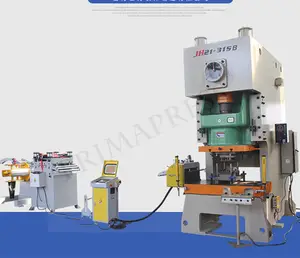 auto cnc feeder JH21 press machine with Progressive Die for Metal electrical outlet box/Junction box