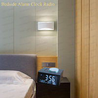 LCD digitale snooze-wekker met dubbele USB-oplader