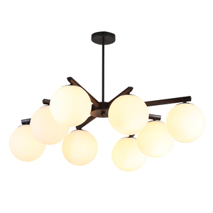 Plafonnier décoratif de style nordique, en verre de haute qualité, source de lumière traditionnelle, pour chambre à coucher - Product Image 6