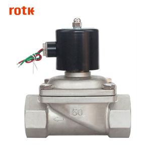 DN50 2 pouces 2W-500-50 Normalement Fermé en acier inoxydable Haute pression mini actionneur électrique à action directe Électrovanne Électrique - Product Image 4