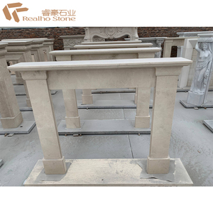 Phong Cách châu âu Đá Cẩm Thạch Màu Be Hiện Đại Mantels Lò Sưởi - Product Image 2