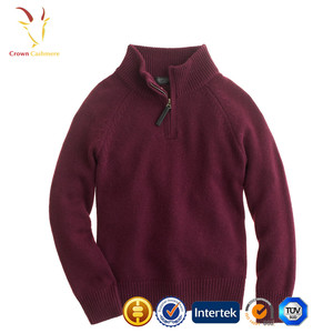 <span class=keywords><strong>Pull</strong></span> à col roulé d'hiver pour enfants, <span class=keywords><strong>pull</strong></span> en <span class=keywords><strong>laine</strong></span> avec fermeture éclair pour garçons - Product Image 3