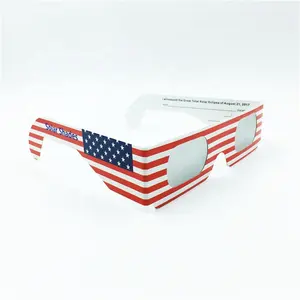 CE and ISO Certified Safe Shades Paper Solar Eclipse 3d Glasses Wholesale