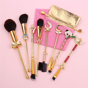 Jeu <span class=keywords><strong>en</strong></span> <span class=keywords><strong>ligne</strong></span> Power Foundation Cosmetics Kit cheveux synthétiques doux roses Pro 8 pcs/Set Magic Girl Pinceaux <span class=keywords><strong>de</strong></span> <span class=keywords><strong>maquillage</strong></span> <span class=keywords><strong>en</strong></span> métal - Product Image 1
