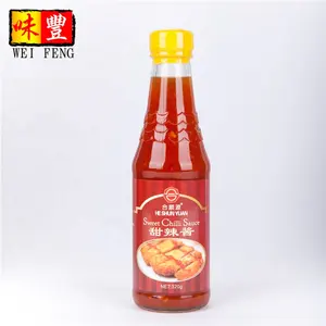 restaurant condiments noodle seasoning halal garlic hot pepper sauce mash 320g glass bottle spicy thai red sweet chili paste