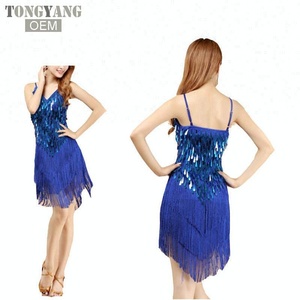 TONGYANG nuovi arrivi Sexy frangia latino abito da ballo per ragazze a buon mercato nappa latino <span class=keywords><strong>gonna</strong></span> da ballo in vendita abito da ballo personalizzato - Product Image 3