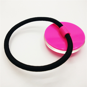 Eco-friendly personalizado acrílico tocado <span class=keywords><strong>pelo</strong></span> anillo de cuerda elástica - Product Image 5