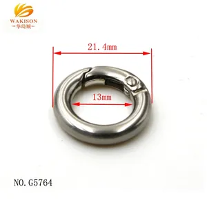 Hochwertiges 13mm individuelles Logo metall rundfeder Öffnung Tor o Ring