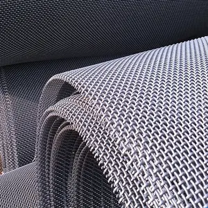 316 316L Wire Mesh Netting Crimped Stainless Steel 304 4 6 8 12 Mesh Screen Woven SGS Mesh For Screen Printing Wire Cloth CN HEB