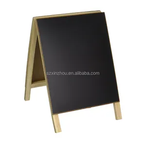 Tabletop Easel Memo Board Blackboard Mini Freestanding Wood For Chalk Use Black Decoration Painted Table Top Business Gift Love