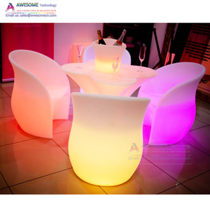 <span class=keywords><strong>LED</strong></span> Cantina Iluminada <span class=keywords><strong>Bar</strong></span> Bảng Và Ghế Cho Casino Giải Trí (Tp117) - Product Image 3