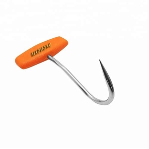 Yüksek kalite 5 inç t-şekil paslanmaz çelik kasap kanca/domuz eti için et kancası - Product Image 6