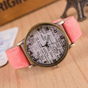 >>>ผู้หญิงแฟชั่นหนังสือพิมพ์นาฬิกาข้อมือผู้หญิงแต่งตัวสบายๆนาฬิกาRelógio Femininoสุภาพสตรีนาฬิกาแบรนด์หรูกางเกงยีนส์นาฬิกาควอทซ์ - Product Image 2