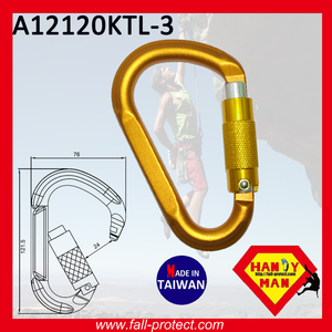 25KN Quicklock Triple Lock Rock Climbing For Rescue Aluminum Carabiner - Product Image 3